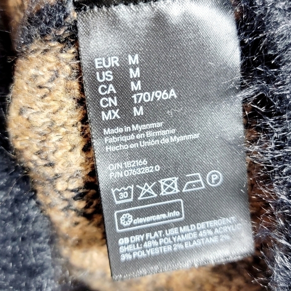 H&M Zebra Print Jacquard-knit Women's Cropped Sweater - Picture 4 of 5